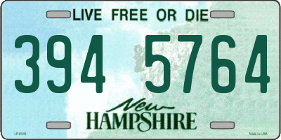 NH license plate 3945764