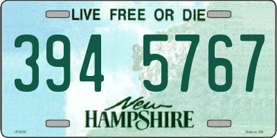 NH license plate 3945767