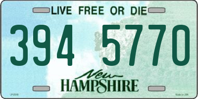 NH license plate 3945770