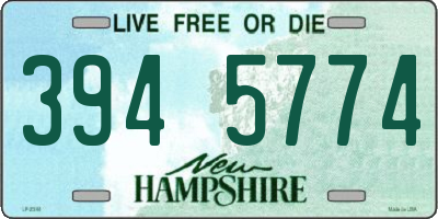 NH license plate 3945774