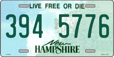 NH license plate 3945776