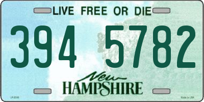 NH license plate 3945782