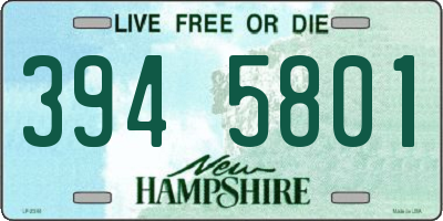 NH license plate 3945801