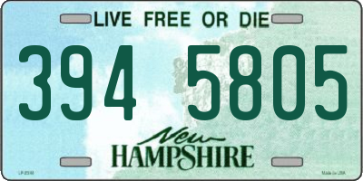 NH license plate 3945805