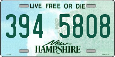 NH license plate 3945808