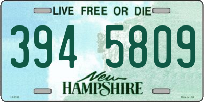 NH license plate 3945809