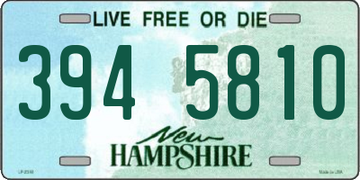 NH license plate 3945810