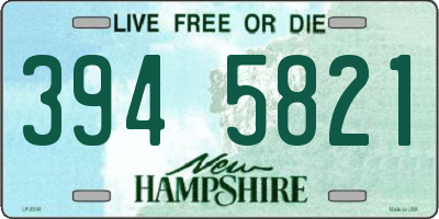 NH license plate 3945821