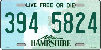 NH license plate 3945824