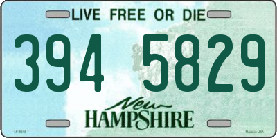 NH license plate 3945829