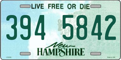 NH license plate 3945842