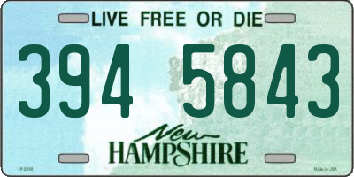 NH license plate 3945843