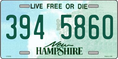 NH license plate 3945860