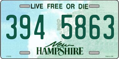 NH license plate 3945863