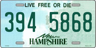 NH license plate 3945868