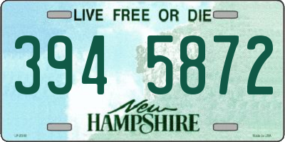 NH license plate 3945872