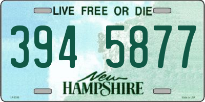 NH license plate 3945877