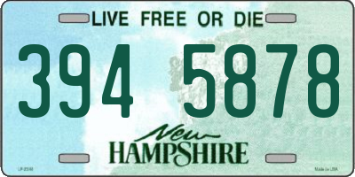NH license plate 3945878