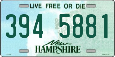 NH license plate 3945881