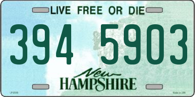NH license plate 3945903