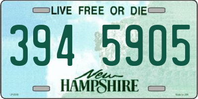 NH license plate 3945905
