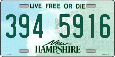 NH license plate 3945916