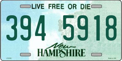 NH license plate 3945918