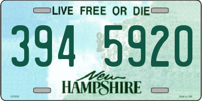NH license plate 3945920