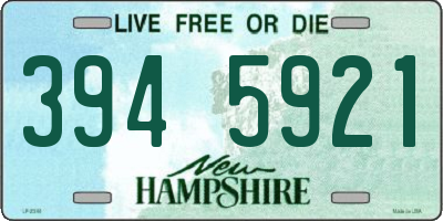 NH license plate 3945921
