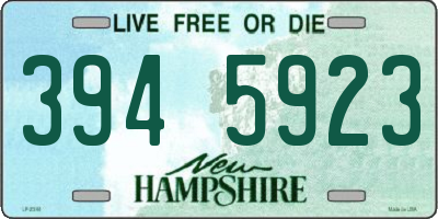 NH license plate 3945923