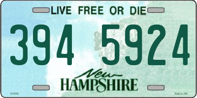NH license plate 3945924