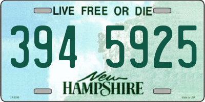 NH license plate 3945925