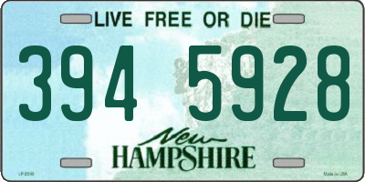 NH license plate 3945928