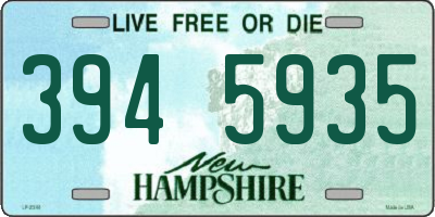 NH license plate 3945935