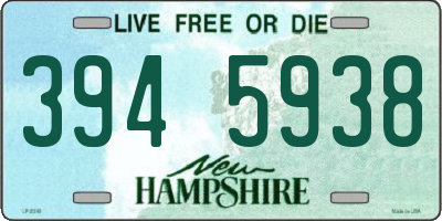 NH license plate 3945938