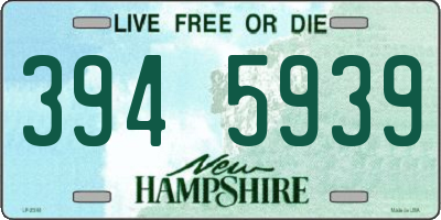 NH license plate 3945939