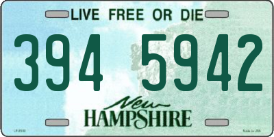 NH license plate 3945942
