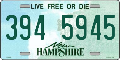 NH license plate 3945945