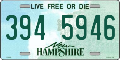 NH license plate 3945946