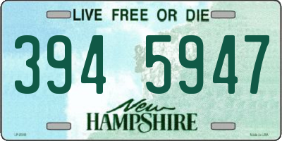 NH license plate 3945947
