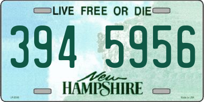 NH license plate 3945956