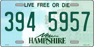 NH license plate 3945957