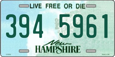 NH license plate 3945961
