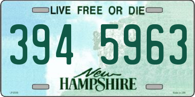 NH license plate 3945963