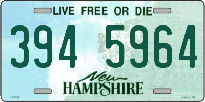 NH license plate 3945964