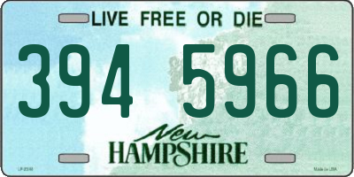 NH license plate 3945966