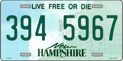 NH license plate 3945967