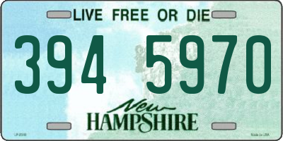 NH license plate 3945970