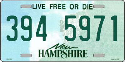 NH license plate 3945971