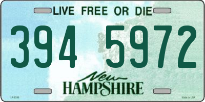 NH license plate 3945972